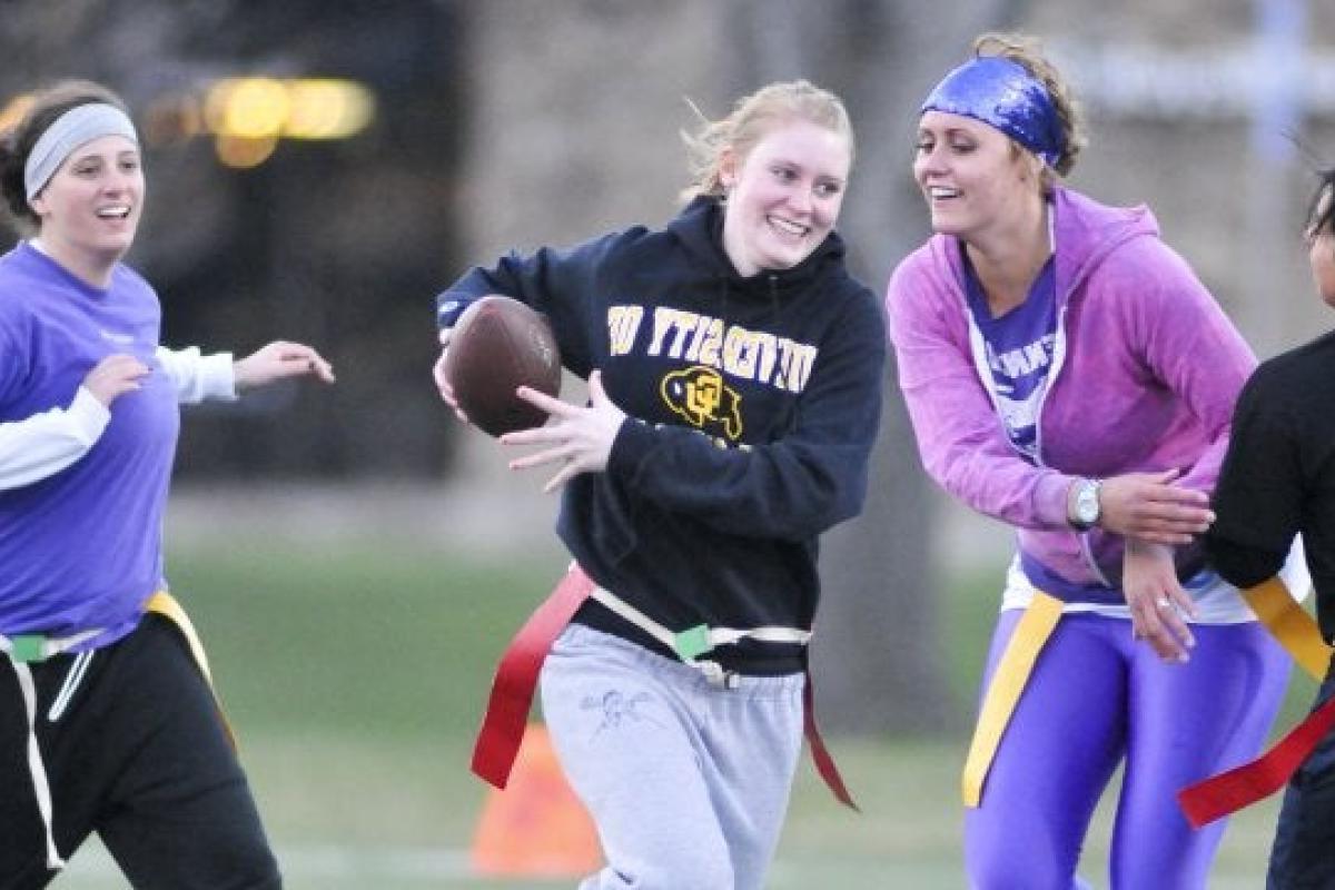 Students playing intramural sport